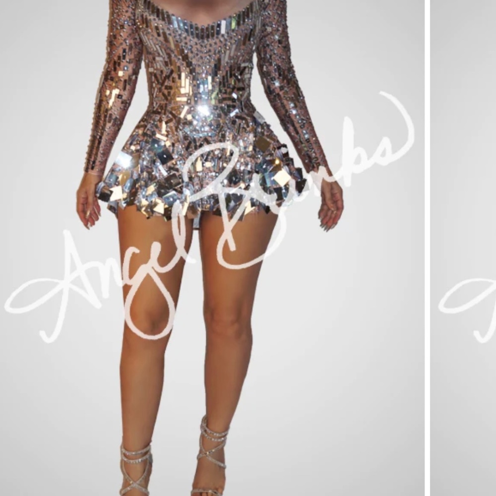 Cute sexy shiny sparkly nude dress! Perfect birthday dress!